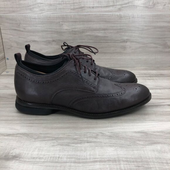 Cole Haan Oxfords Mens 10.5 Grand OS Holland Long Burgundy Leather Wingtip Shoes main image 9